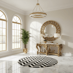 Snugella Round Hand Tufted Carpet & Rug