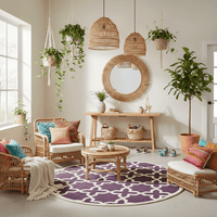 Softora Round Hand Tufted Carpet & Rug