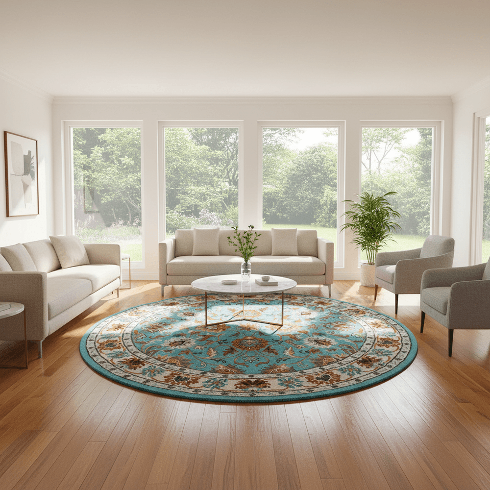 Softano Round Hand Tufted Carpet & Rug