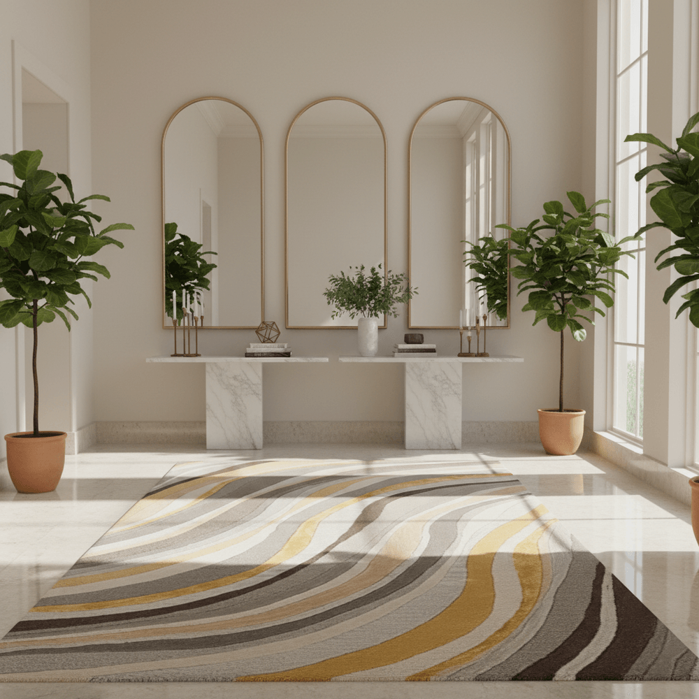 Wavy Hand Tufted Carpet & Rug