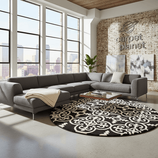 Cozybella Round Hand Tufted Carpet & Rug