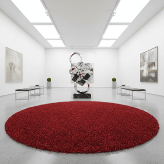 Elysian Round Shaggy Carpet & Rug