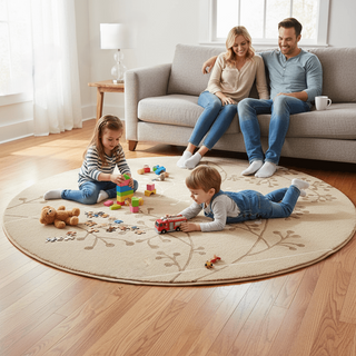 Cozyvela Round Hand Tufted Carpet & Rug