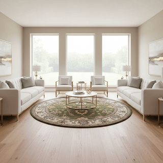 Lushique Round Hand Tufted Carpet & Rug