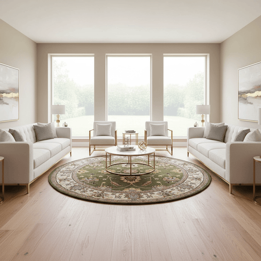 Lushique Round Hand Tufted Carpet & Rug