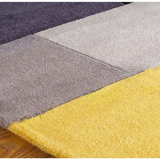 yellow L-Box Hand Tufted Carpet