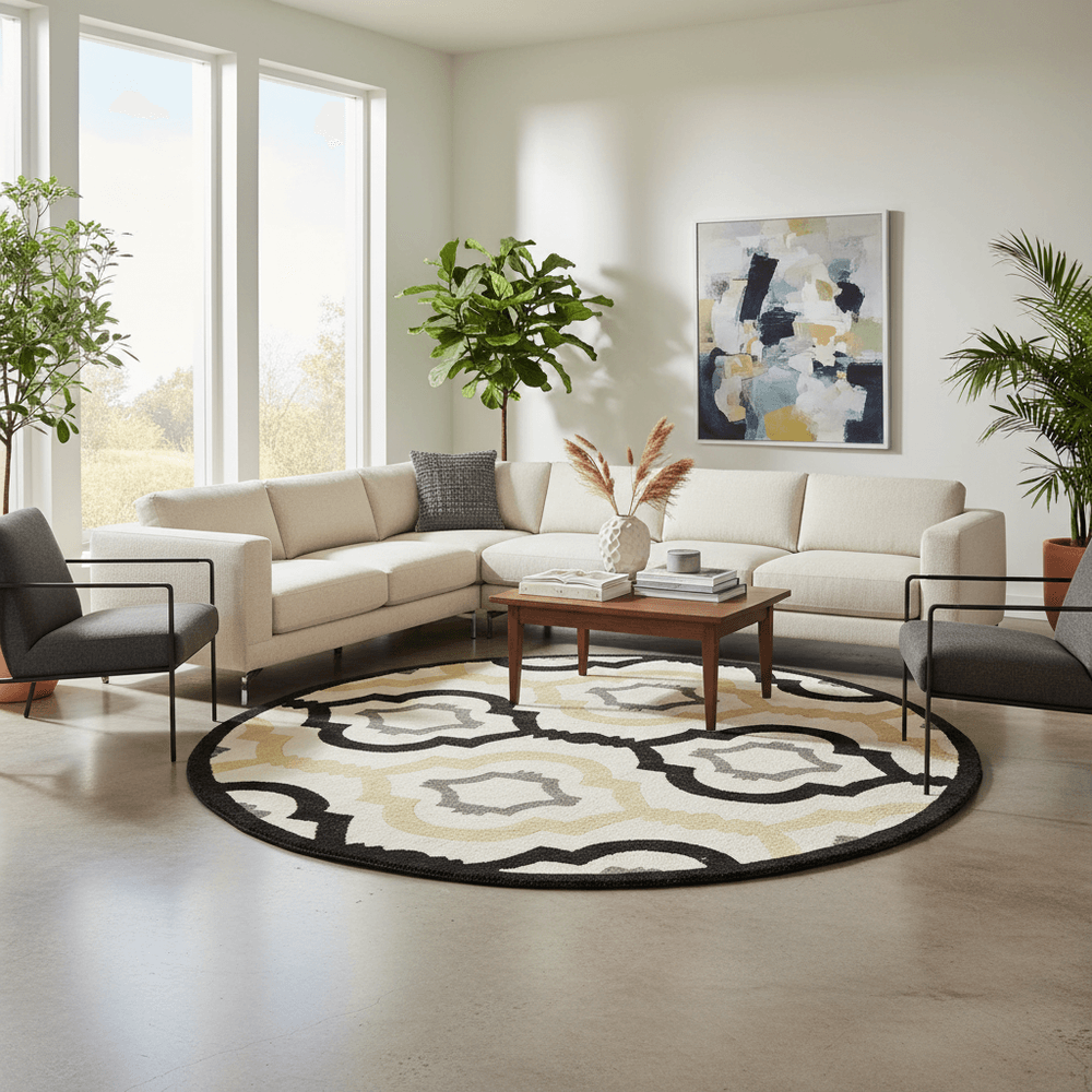 Tuftopia Round Hand Tufted Carpet & Rug