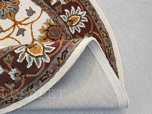 Fluffova Round Hand Tufted Carpet & Rug