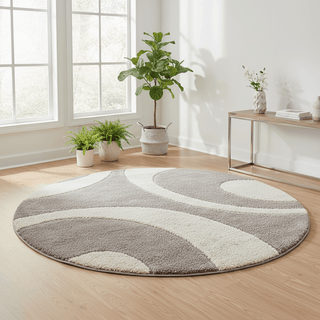 HavenIn Round Shaggy Carpet & Rug