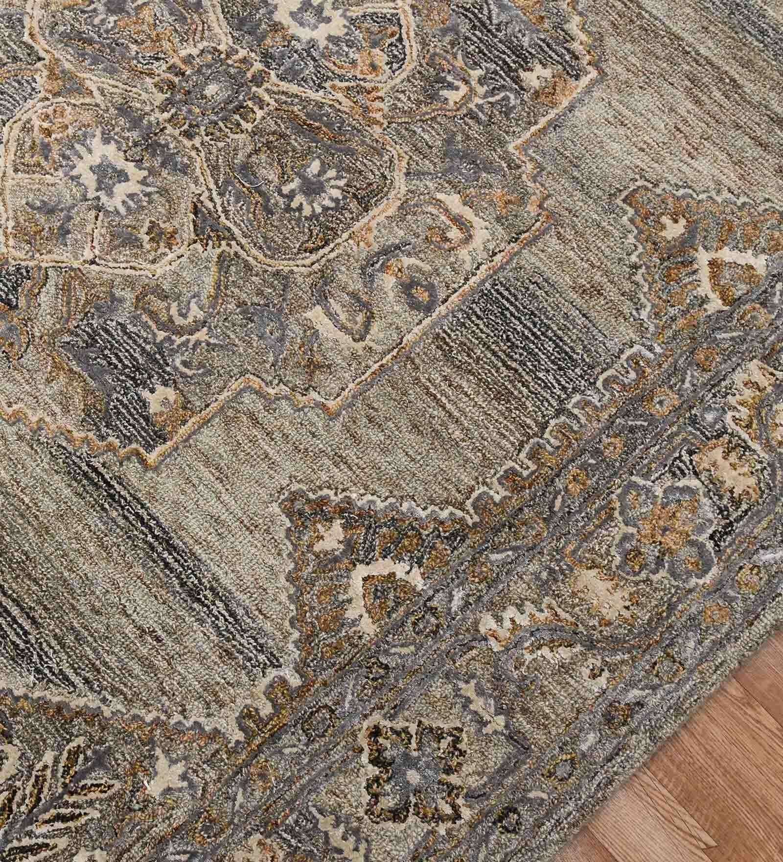 Charcoal Hand Tufted Carpet & Rug