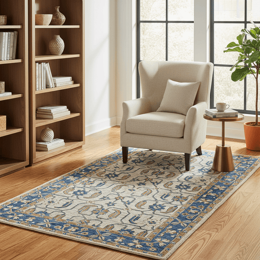Imperial Royal Blue Premium Hand Tufted Carpet