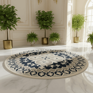 Orbitexis Round Hand Tufted Carpet & Rug