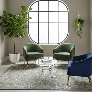 Tangerine Greyish Premium Hand Tufted Carpet