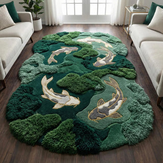 Eme Moss Hand Tufted Carpet & Rug