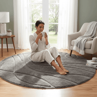 Hearth Round Shaggy Carpet & Rug