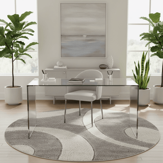 Harmony Round Shaggy Carpet & Rug