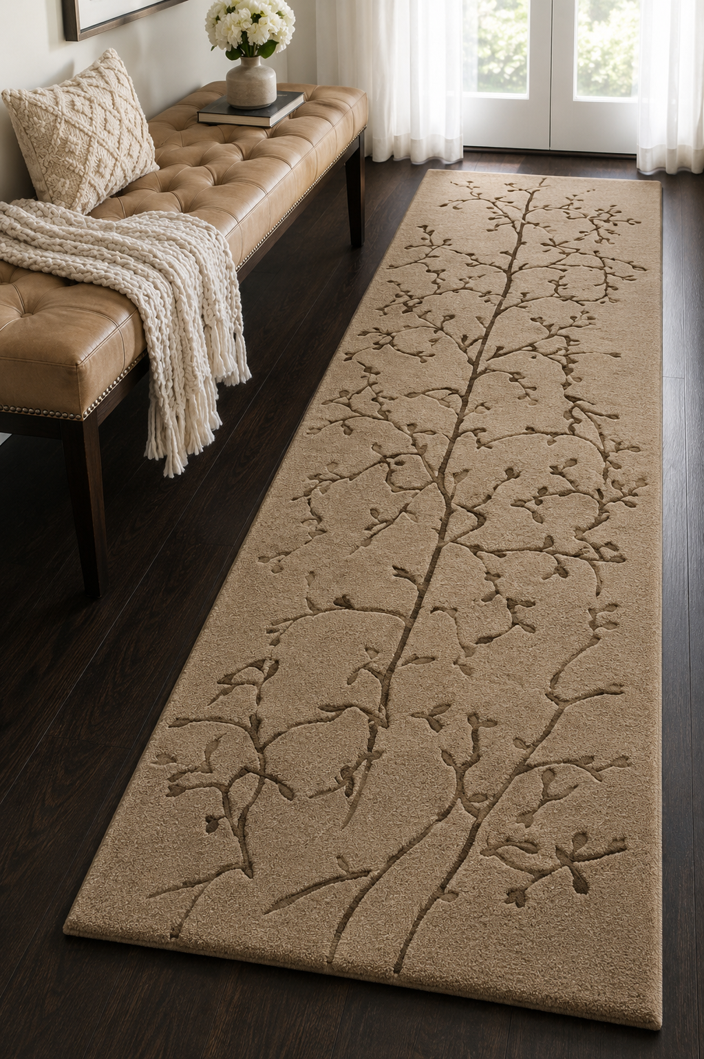 Bonsai Hand Tufted Runner Carpet & Rug
