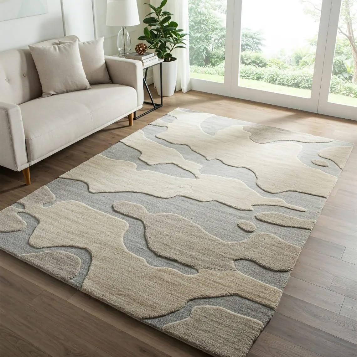 Subtle Hand Tufted Carpet & Rug