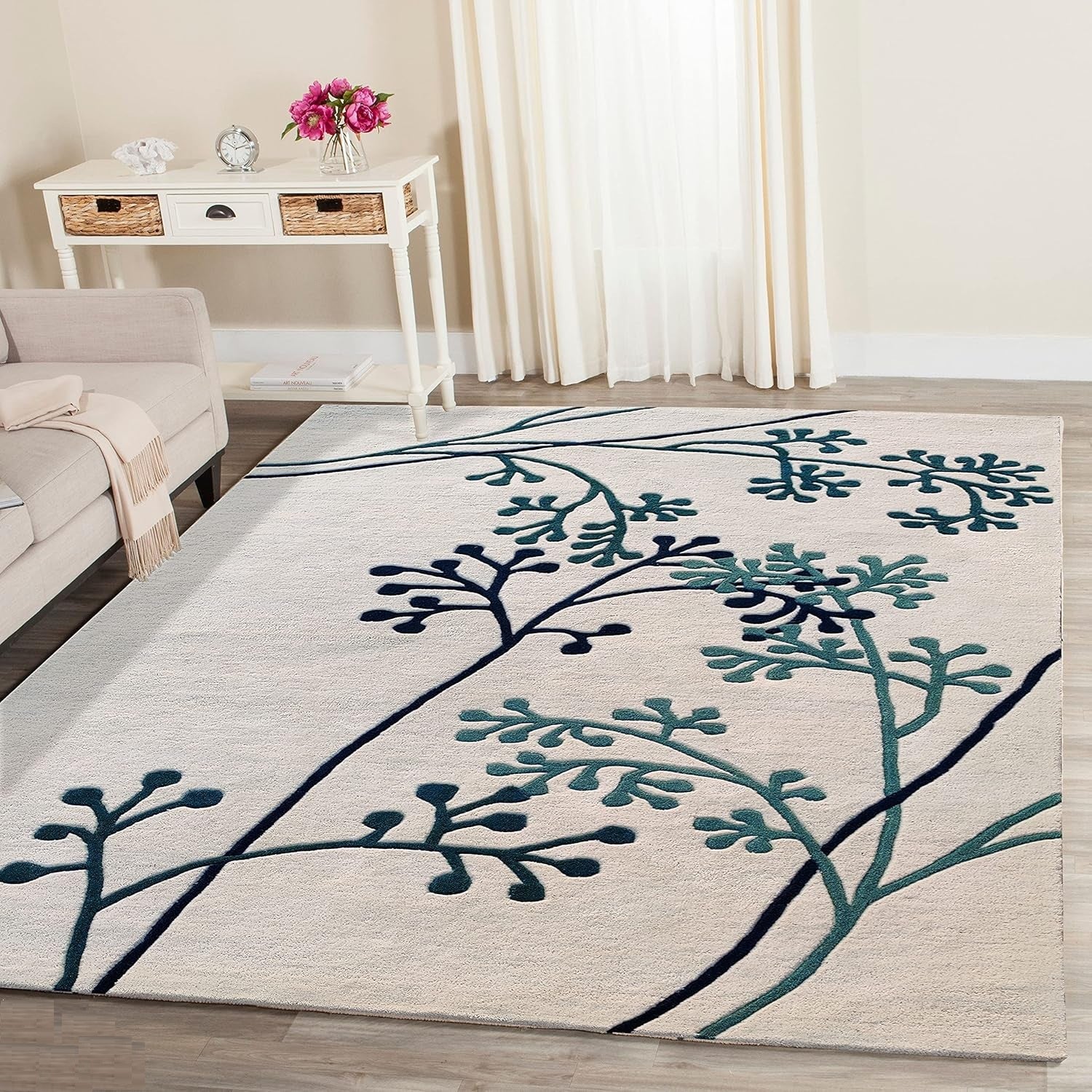 Pearlora Floral Hand Tufted Carpet & Rug