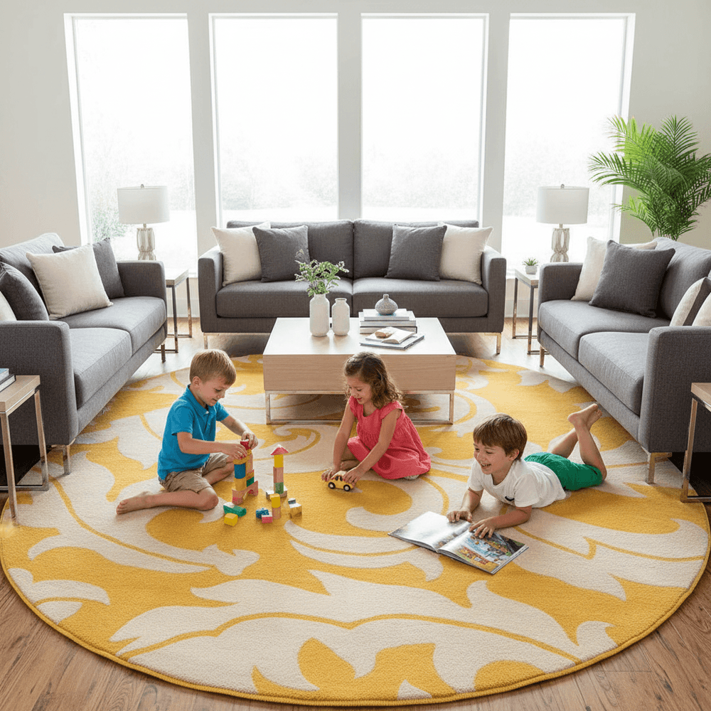 Snugtopia Round Hand Tufted Carpet & Rug