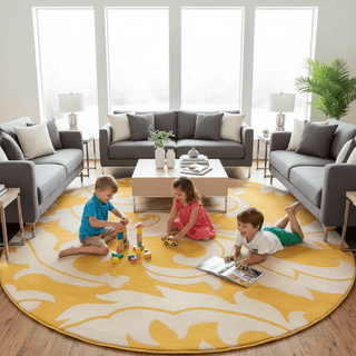 Snugtopia Round Hand Tufted Carpet & Rug