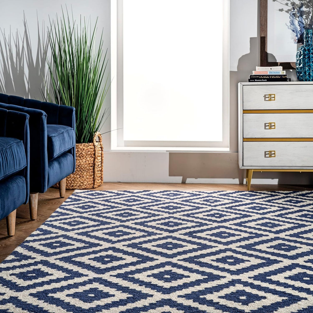 Coastal Diamond Premium Hand Tufted Carpet