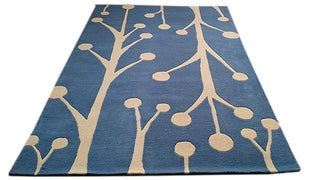 Blue Premium Hand Tufted Carpet