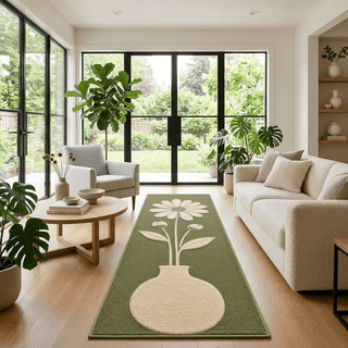 Koi Hand Tufted Runner Carpet & Rug