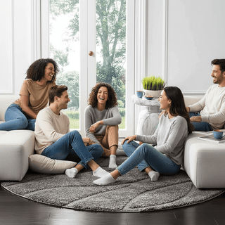 Haven Round Shaggy Carpet & Rug