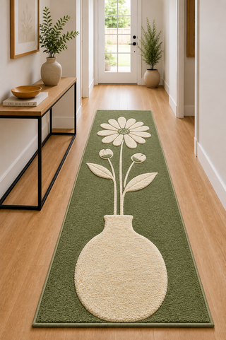 Koi Hand Tufted Runner Carpet & Rug
