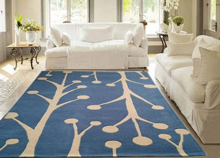 Blue Premium Hand Tufted Carpet