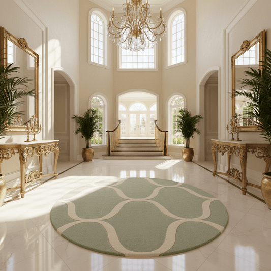 Velvenio Round Hand Tufted Carpet & Rug