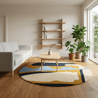 Velviqya Round Hand Tufted Carpet