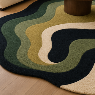 Decorative Irregular Hand Tufted Carpet