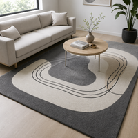 Plush Irregular Hand Tufted Carpet