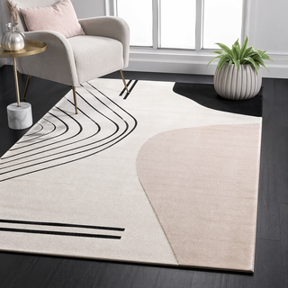 Neutral Tone Irregular Hand Tufted Carpet