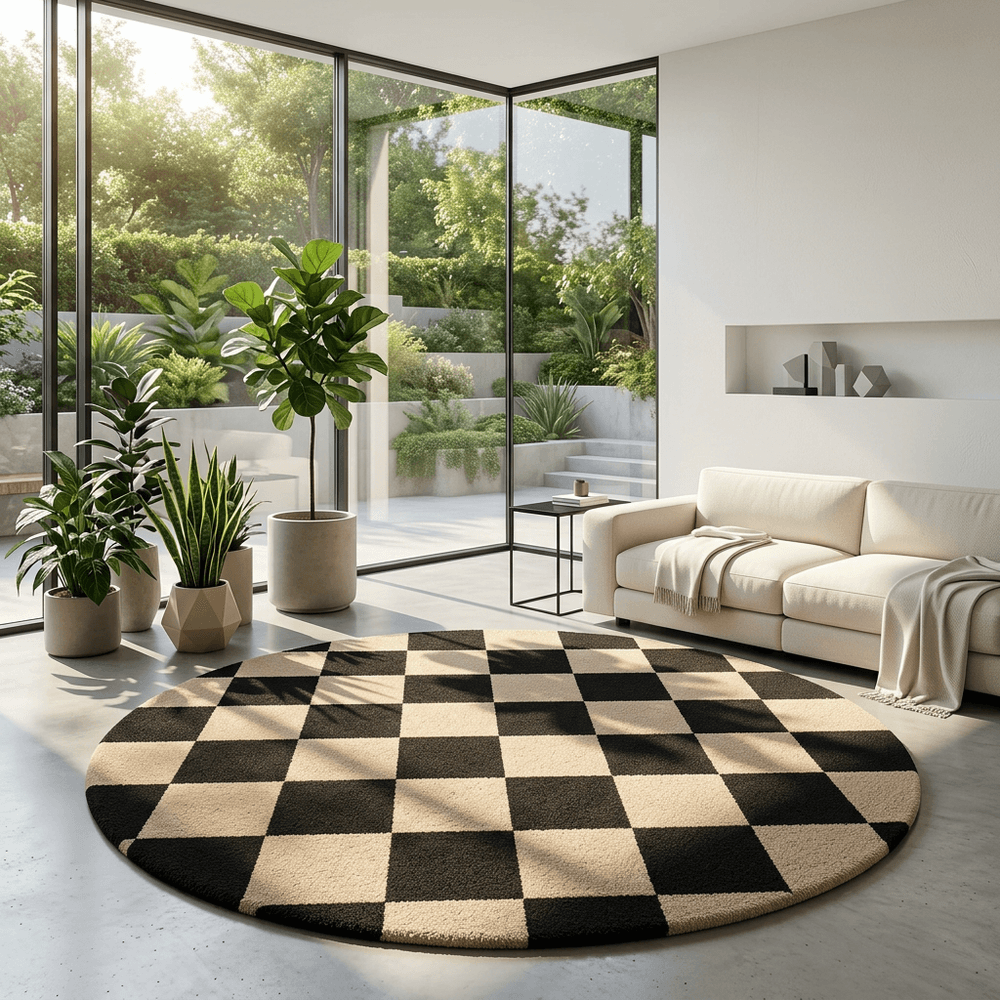 Klytrique Round Hand Tufted Carpet