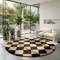 Klytrique Round Hand Tufted Carpet