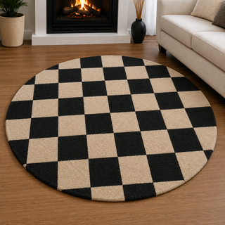 Klytrique Round Hand Tufted Carpet