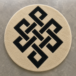 Yesteryear Round Hand Tufted Carpet