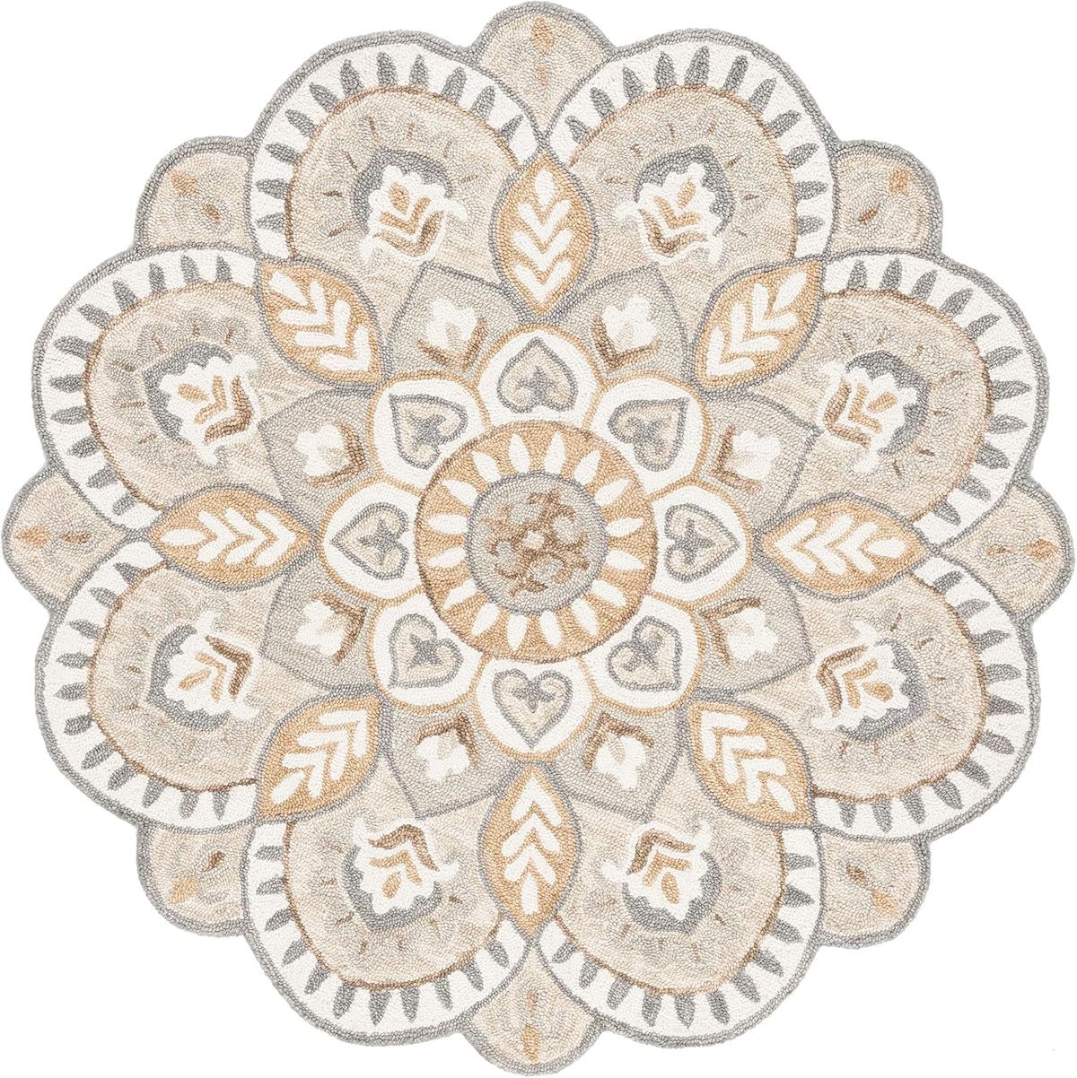Alliet Round Hand Tufted Carpet & Rug