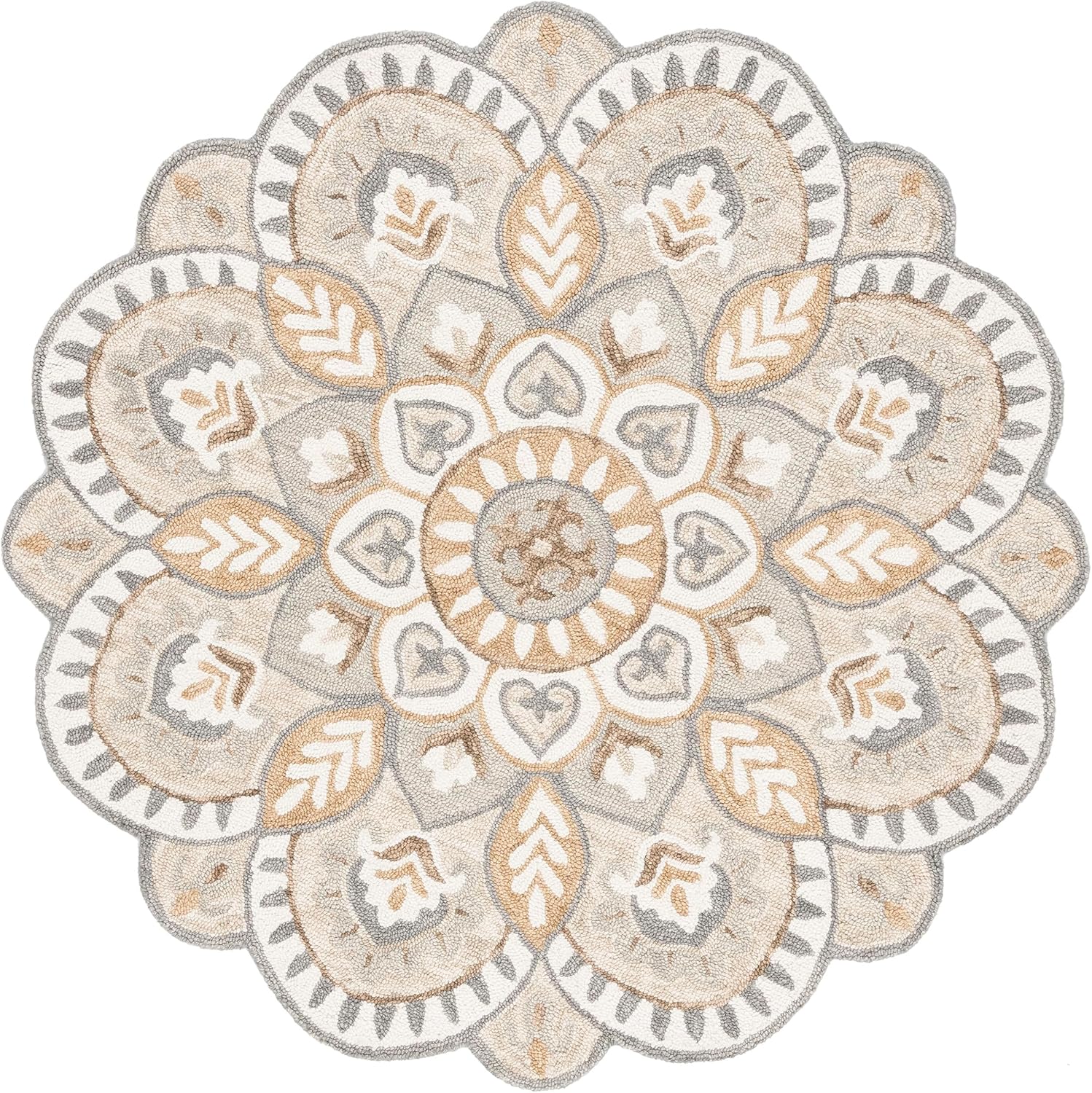 Alliet Round Hand Tufted Carpet & Rug