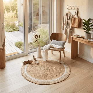 Ombera Round Jute Carpet & Rugs