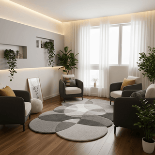 Serene Irregular Hand Tufted Carpet