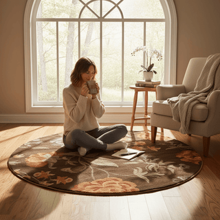 Cozyvora Round Hand Tufted Carpet & Rug