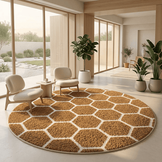 Veltrona Round Shaggy Carpet