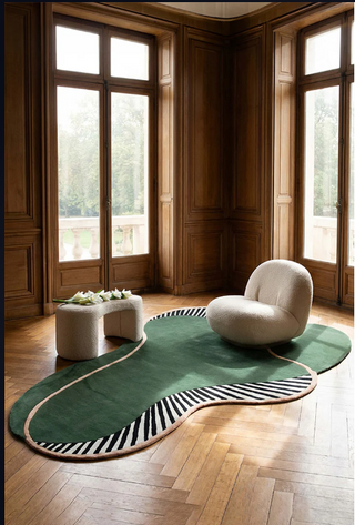 Mossium Irregular Hand Tufted Carpet