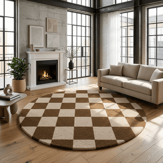 Omvessique Round Hand Tufted Carpet