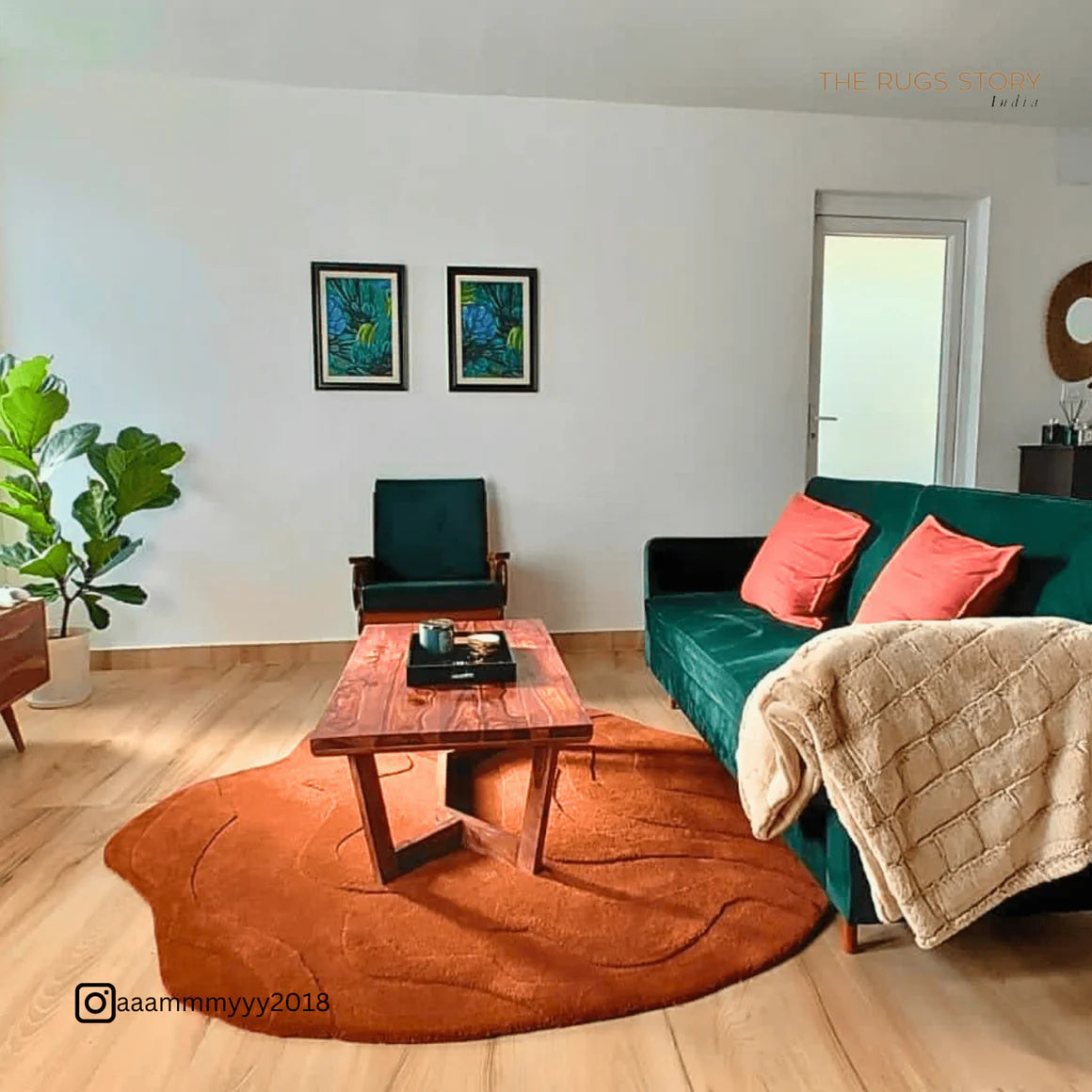 Moss Irregular Hand Tufted Carpet