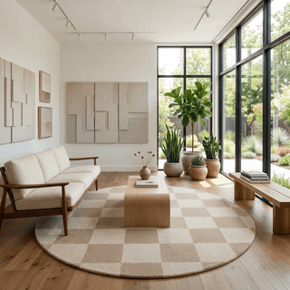 Arventique Round Hand Tufted Carpet
